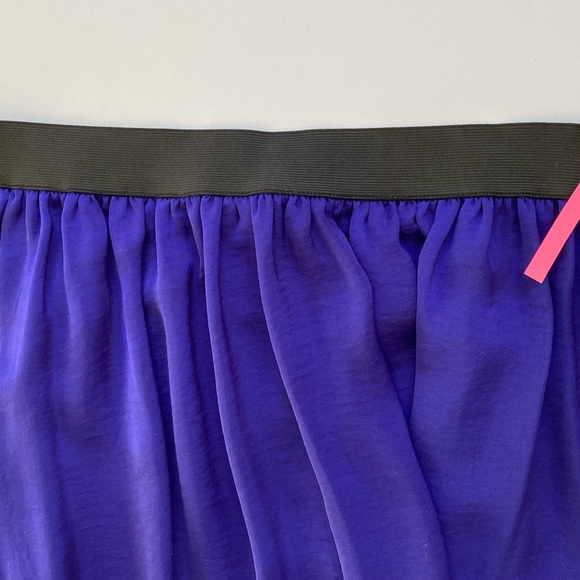 LAUNDRY BY SHELLI SEGAL Royal Purple Flowy Maxi Skirt Small - Picture 10 of 10